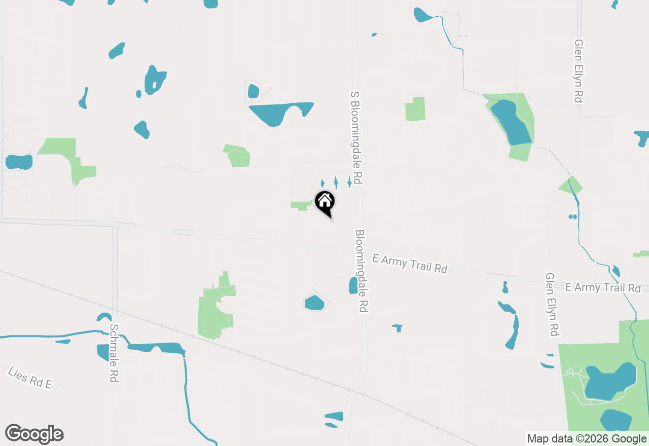 Map of 2171 Lake Ridge Drive, Glendale Heights, IL 60139