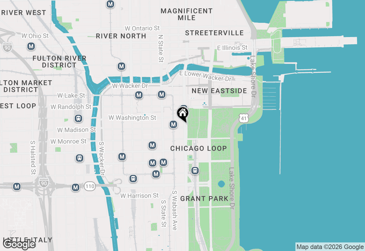 Map of 6 N Michigan Avenue #1409, Chicago, IL 60602