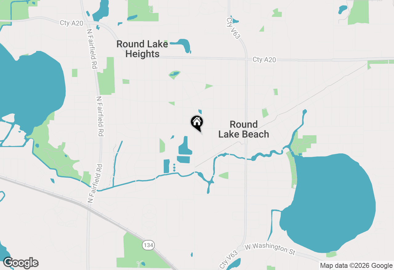 Map of 1221 Sunset Drive, Round Lake Beach, IL 60073
