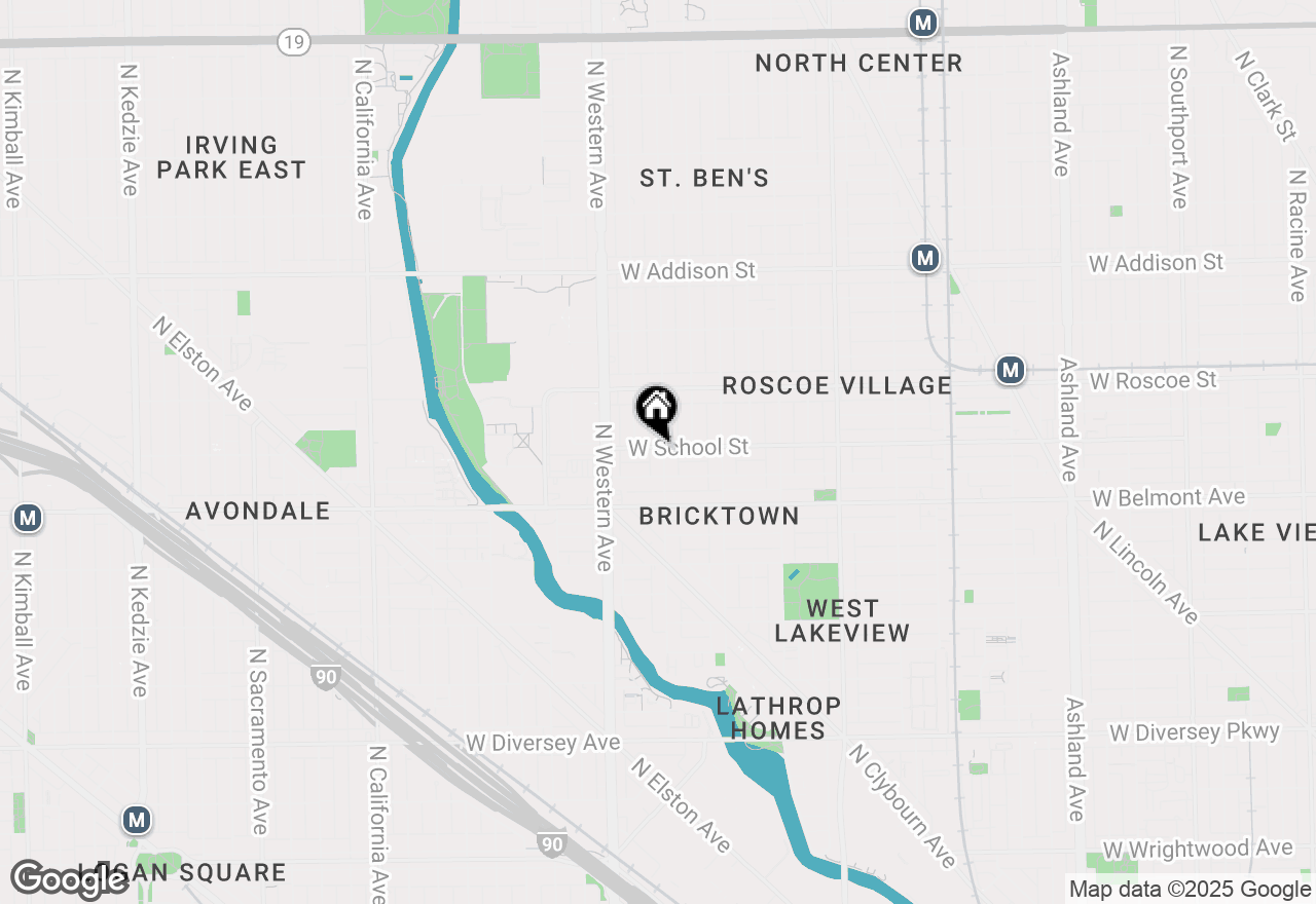Map of 3258 N Oakley Avenue #3, Chicago, IL 60618