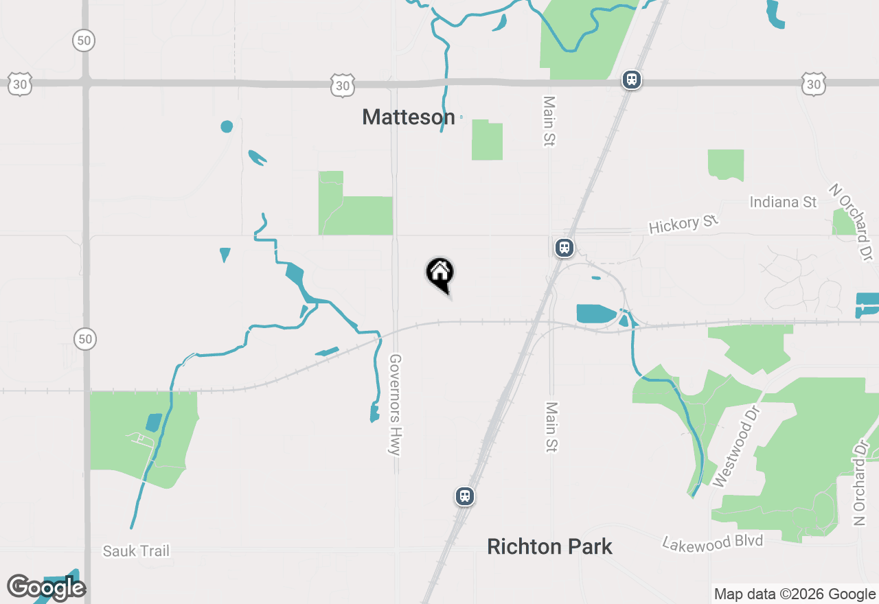 Map of 3846 217th Street, Matteson, IL 60443