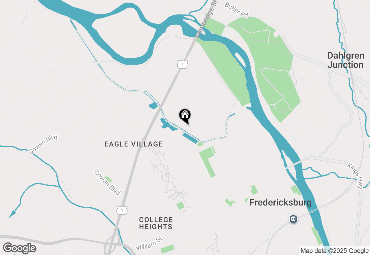 Map of 715 Virginia Avenue, Fredericksburg, VA 22401