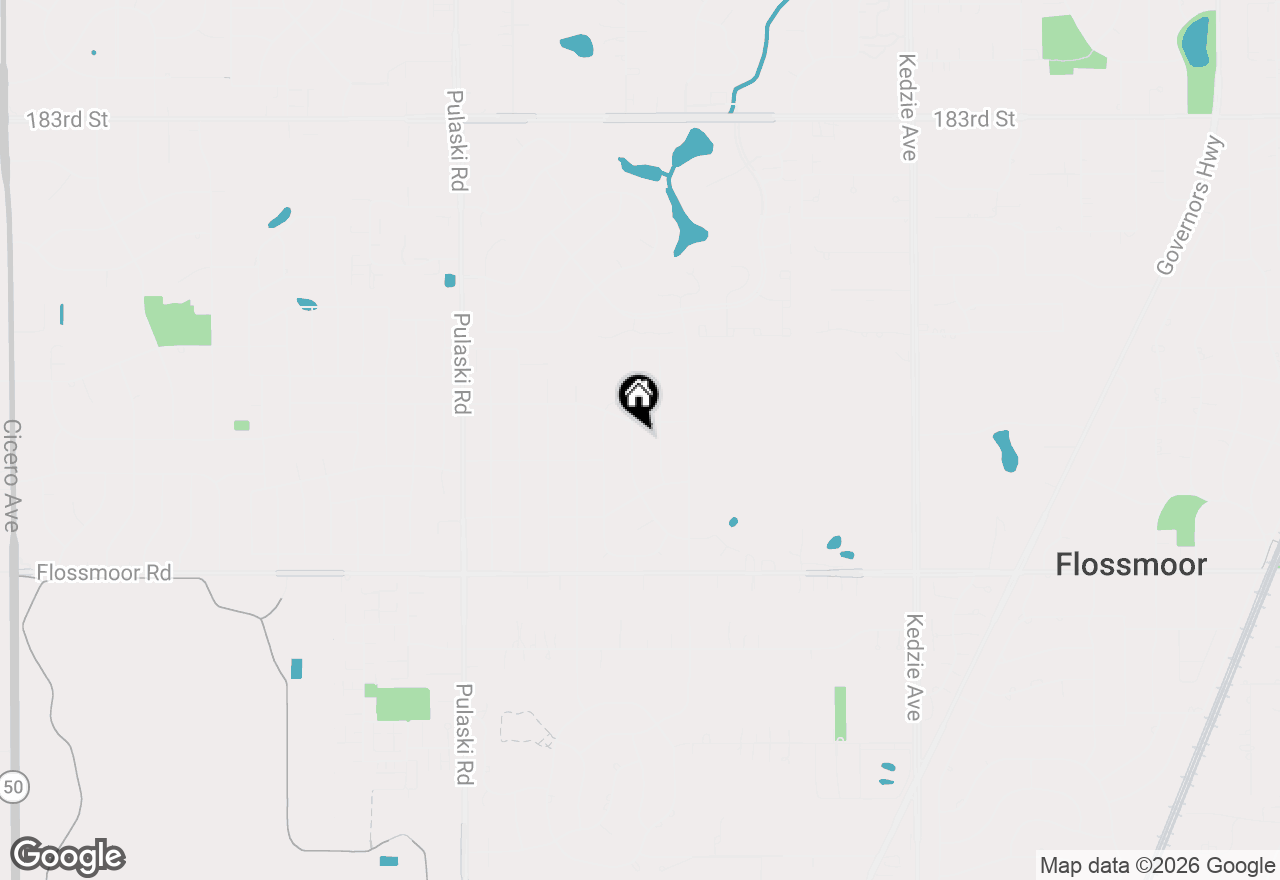 Map of 809 Elm Street, Flossmoor, IL 60422