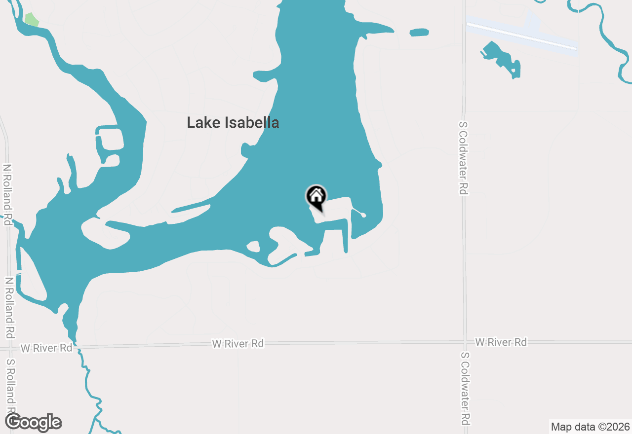 Map of 1019 Peninsula Drive, Lake Isabella, MI 48893