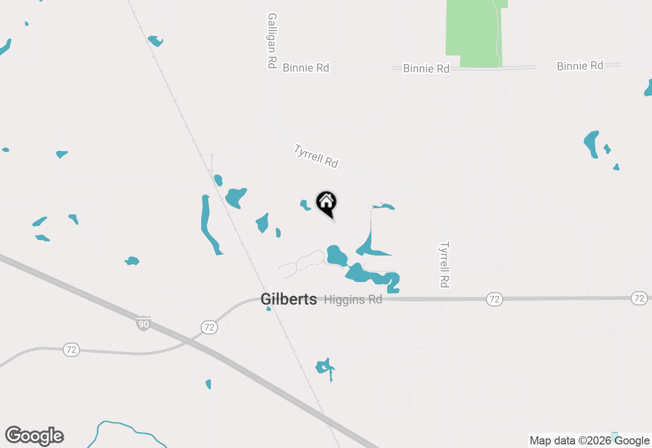 Map of 233 Jackson Street, Gilberts, IL 60136