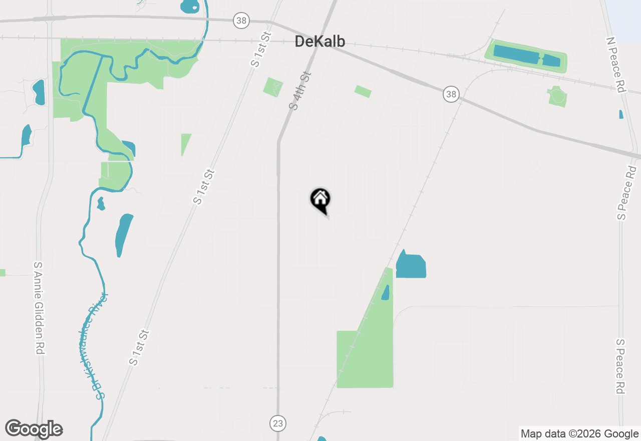 Map of 1016 S 6th Street, Dekalb, IL 60115