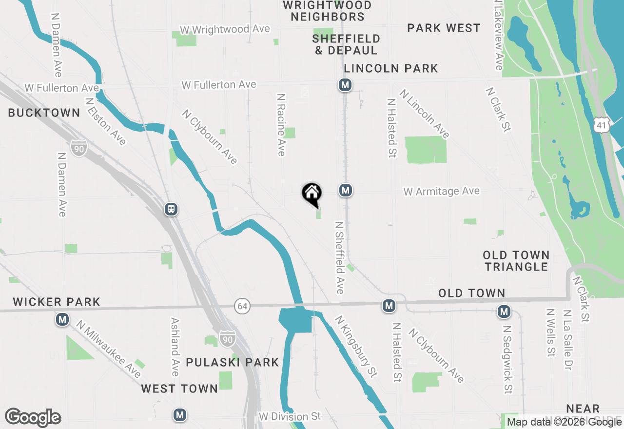 Map of 1925 N Maud Avenue #1, Chicago, IL 60614