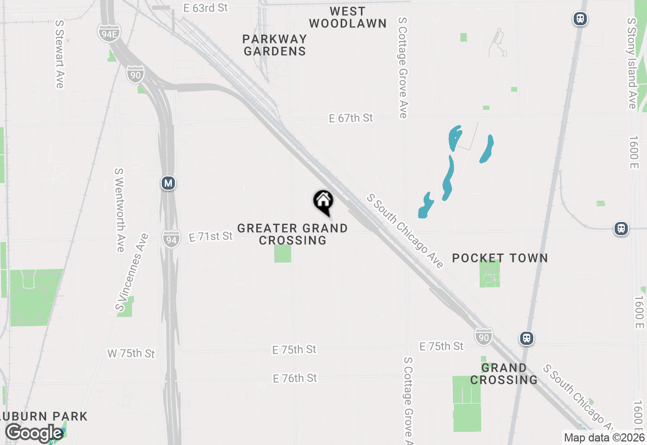 Map of 7041 S Eberhart Avenue, Chicago, IL 60637