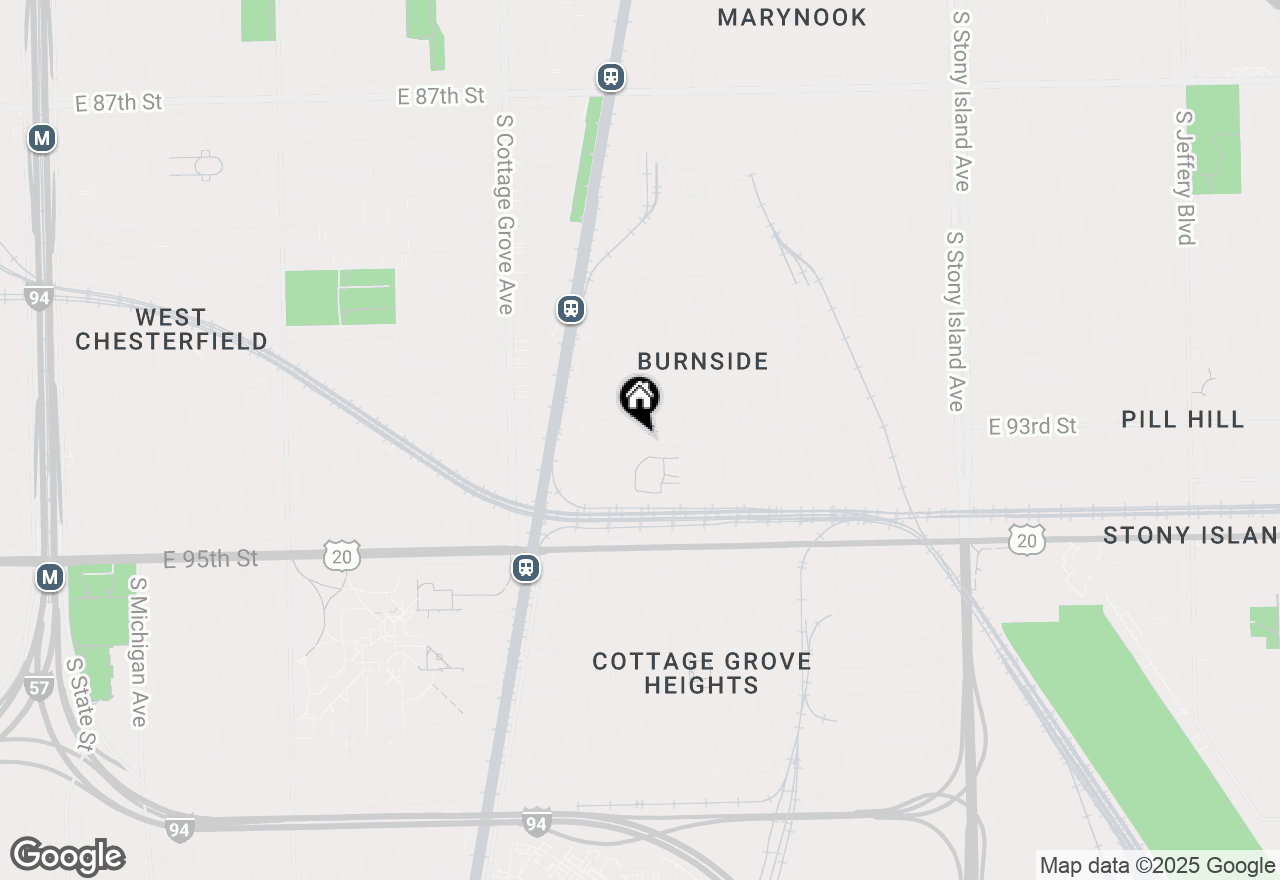 Map of 1013 E 93rd Street, Chicago, IL 60619