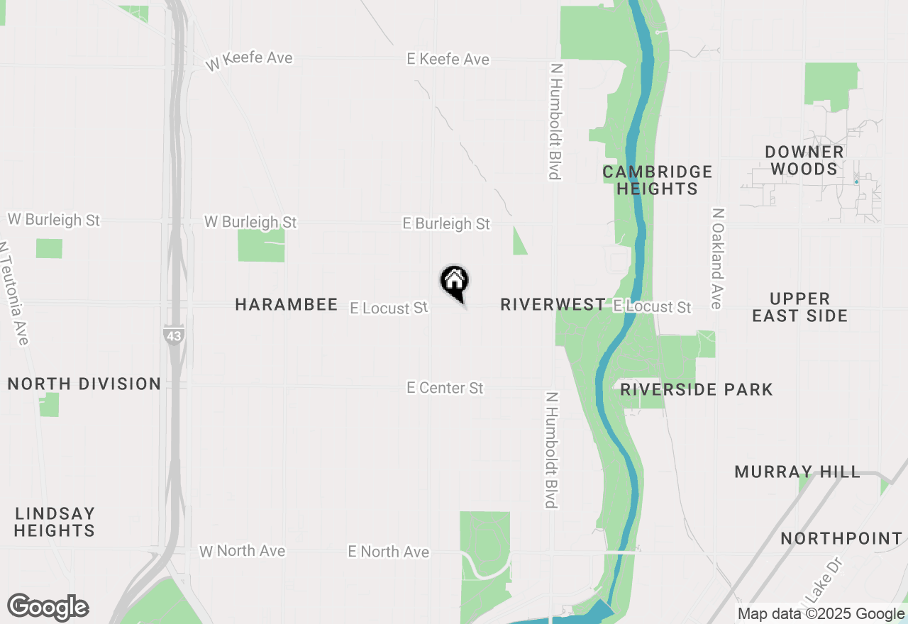 Map of 2870 N Booth St #2872, Milwaukee, WI 53212