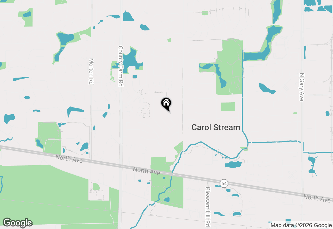 Map of 460 Danbury Drive, Carol Stream, IL 60188