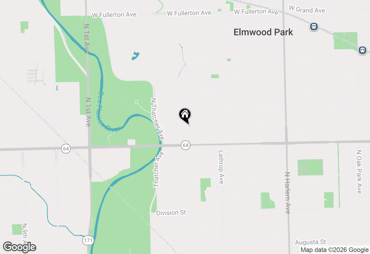 Map of 1704 N 78th Avenue, Elmwood Park, IL 60707