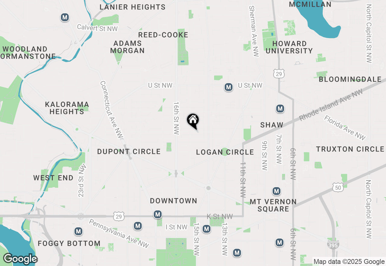 Map of 1456 Corcoran Street Nw #2, Washington, DC 20009