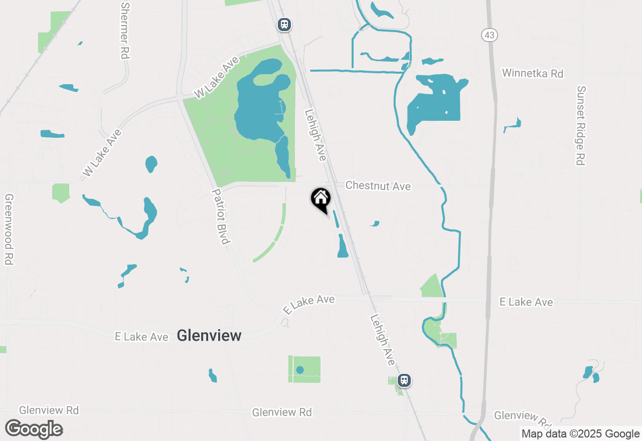 Map of 1699 Bluestem Lane, Glenview, IL 60026