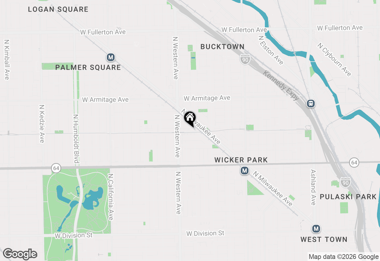 Map of 2318 W Bloomingdale Avenue #B, Chicago, IL 60647