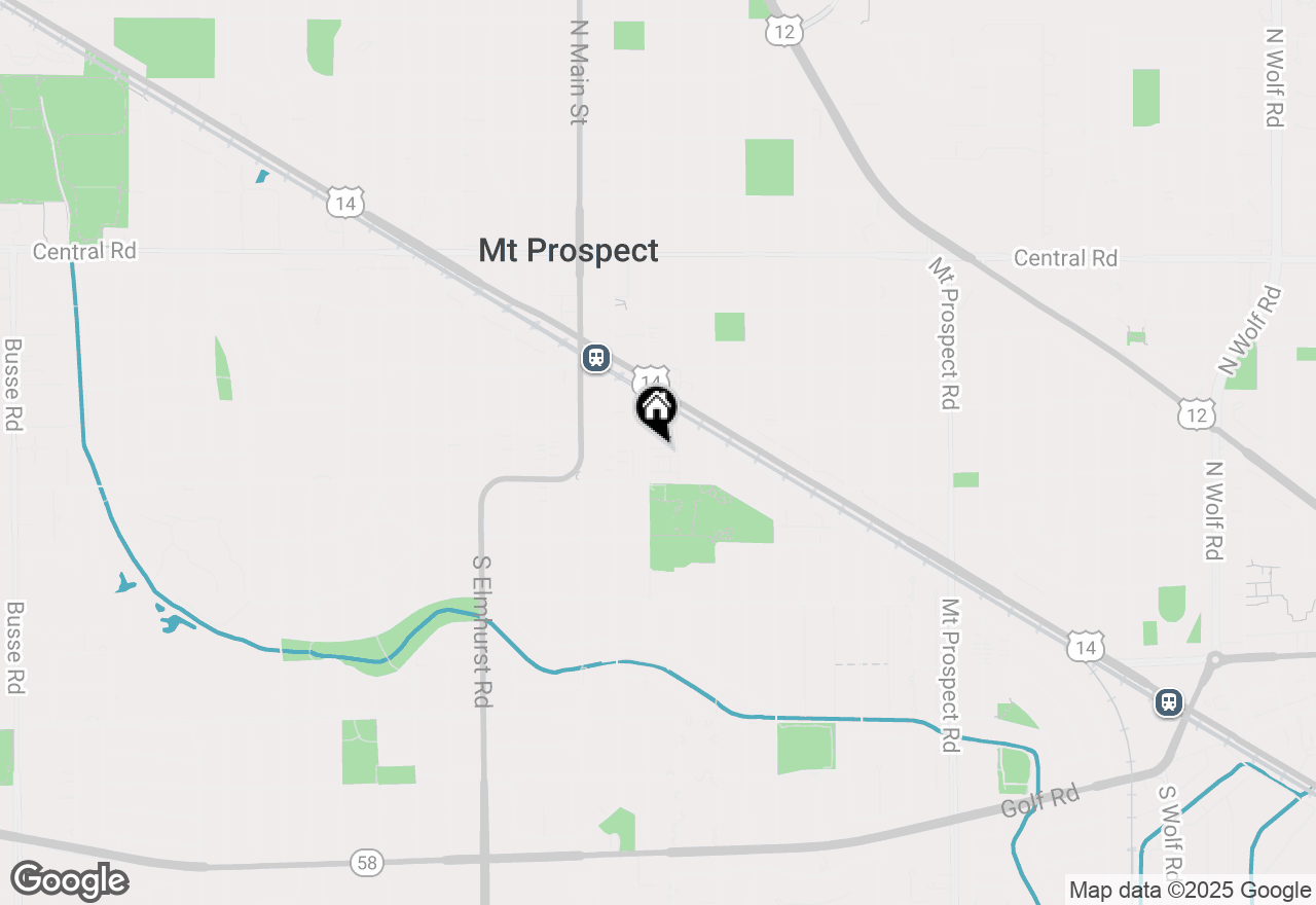 Map of 205 Dawson Drive, Mount Prospect, IL 60056