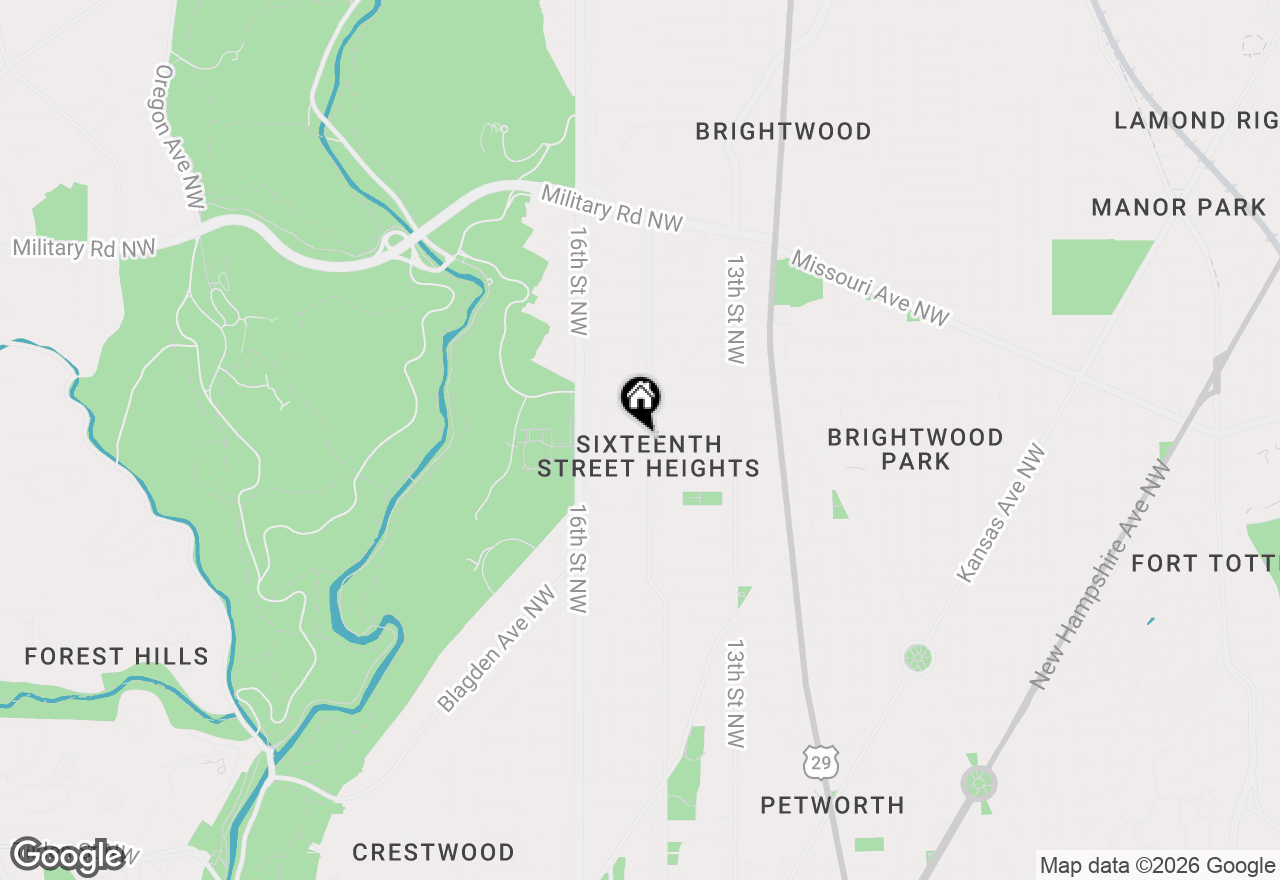 Map of 5310 14th Street Nw, Washington, DC 20011