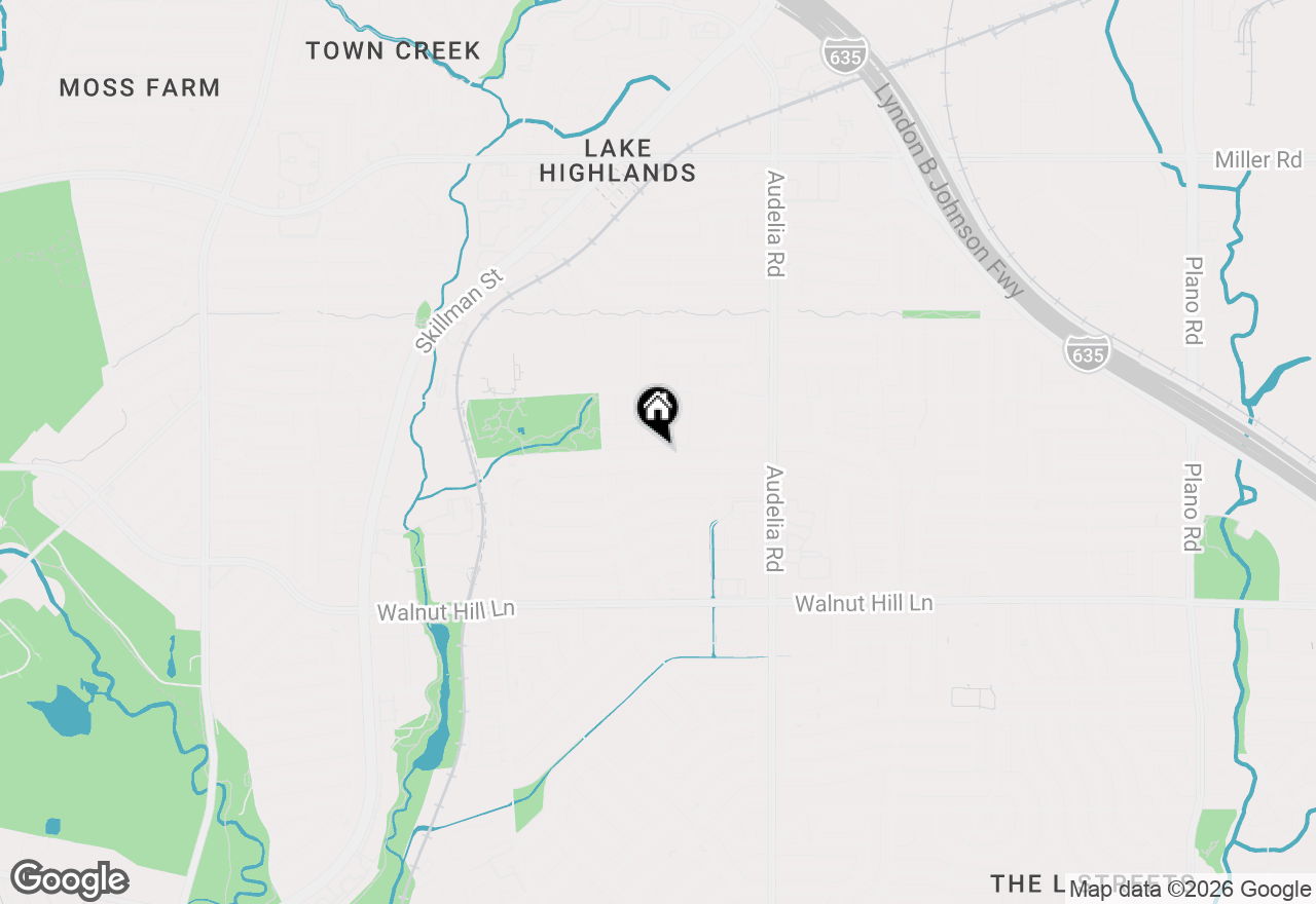 Map of 9553 Estate Lane, Dallas, TX 75238