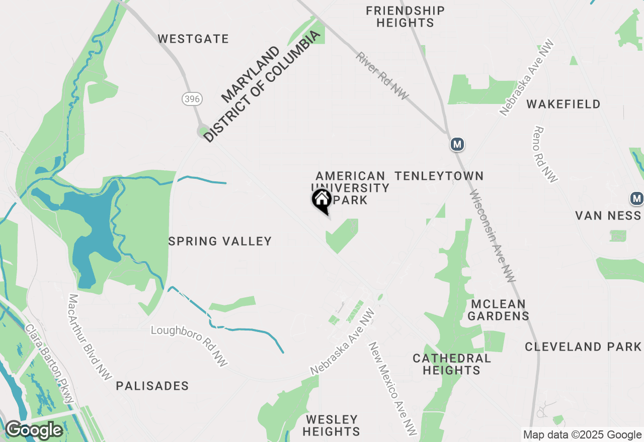 Map of 4600 Van Ness Street Nw, Washington, DC 20016