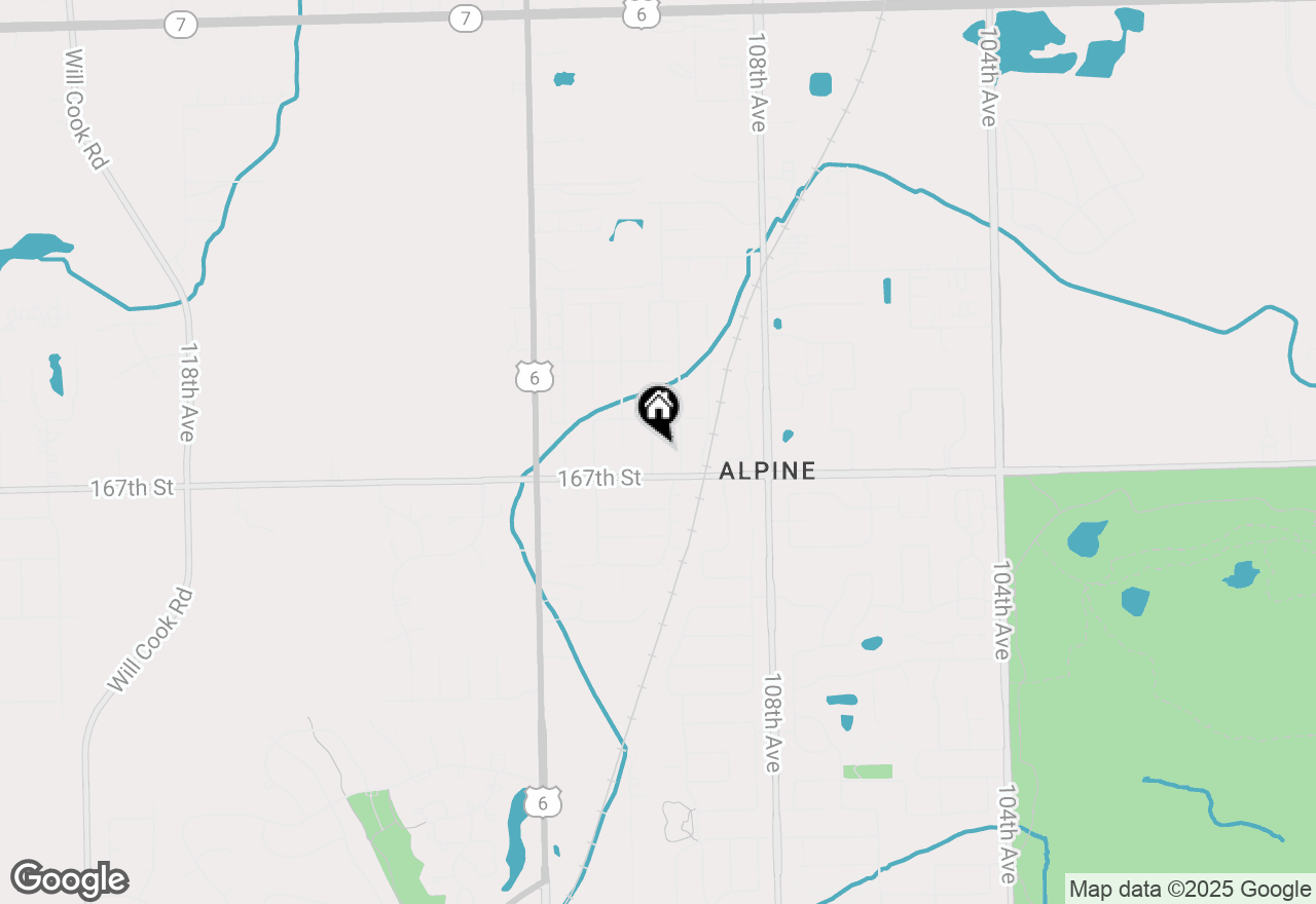 Map of 16641 Grant Avenue, Orland Park, IL 60467