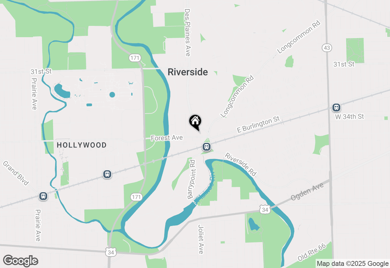 Map of 56 Forest Avenue #1N, Riverside, IL 60546