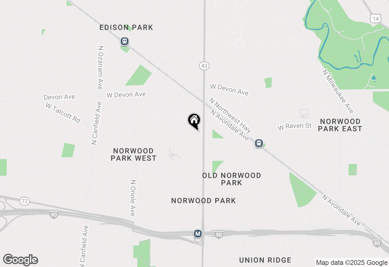 Map of 7232 W Everell Avenue, Chicago, IL 60631