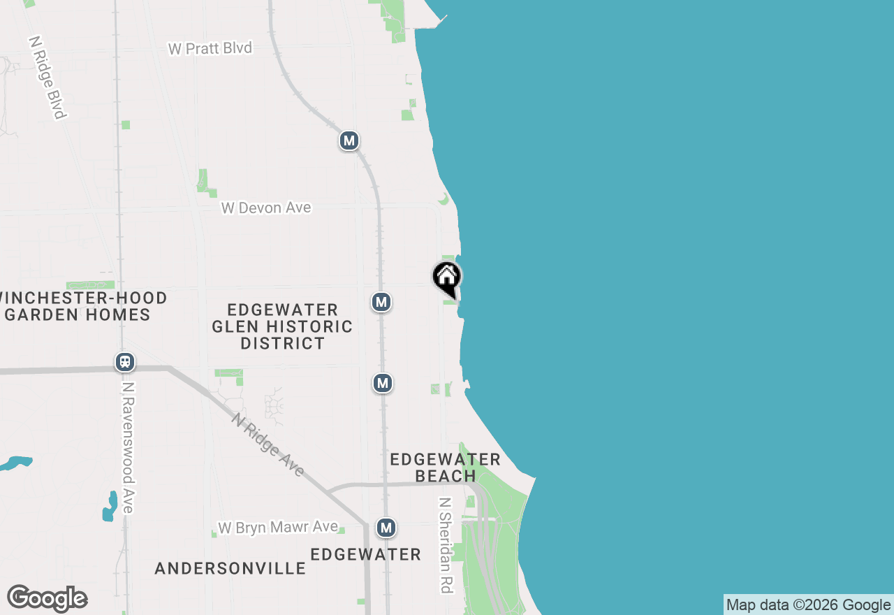 Map of 6147 N Sheridan Road #11A, Chicago, IL 60660