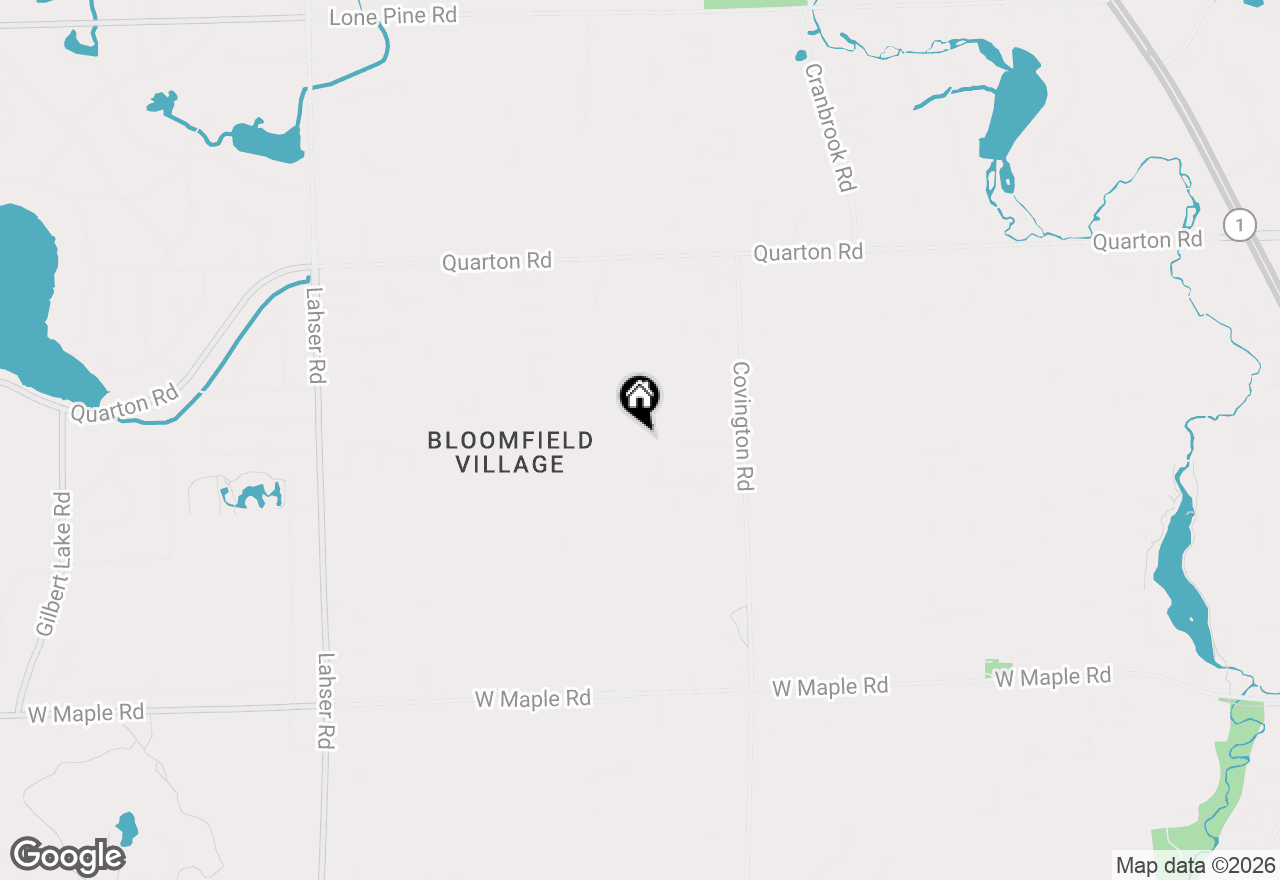 Map of 950 E Glengarry Circle, Bloomfield Hills, MI 48301