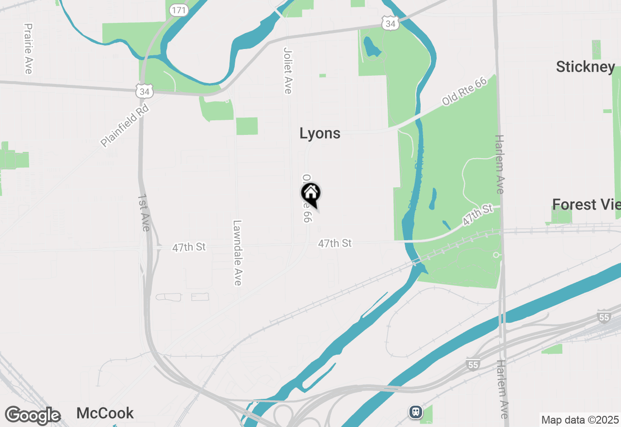 Map of 4545 Prescott Avenue #103, Lyons, IL 60534