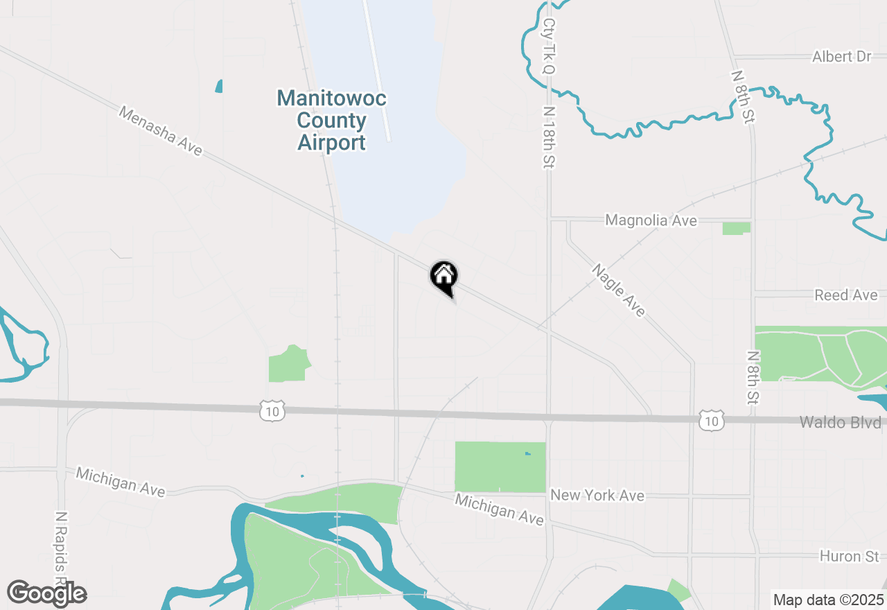 Map of 1437 Arden Ln, Manitowoc, WI 54220