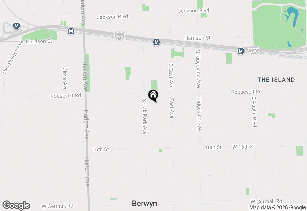Map of 1243 Euclid Avenue, Berwyn, IL 60402