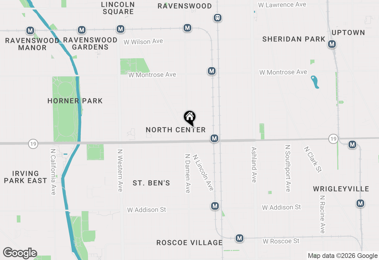 Map of 1952 W Cuyler Avenue #404, Chicago, IL 60613