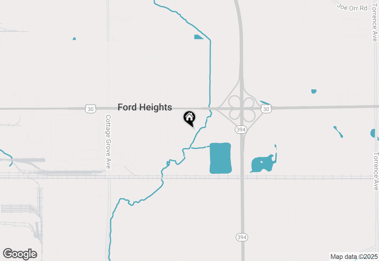 Map of 1420 E 15th Street, Ford Heights, IL 60411