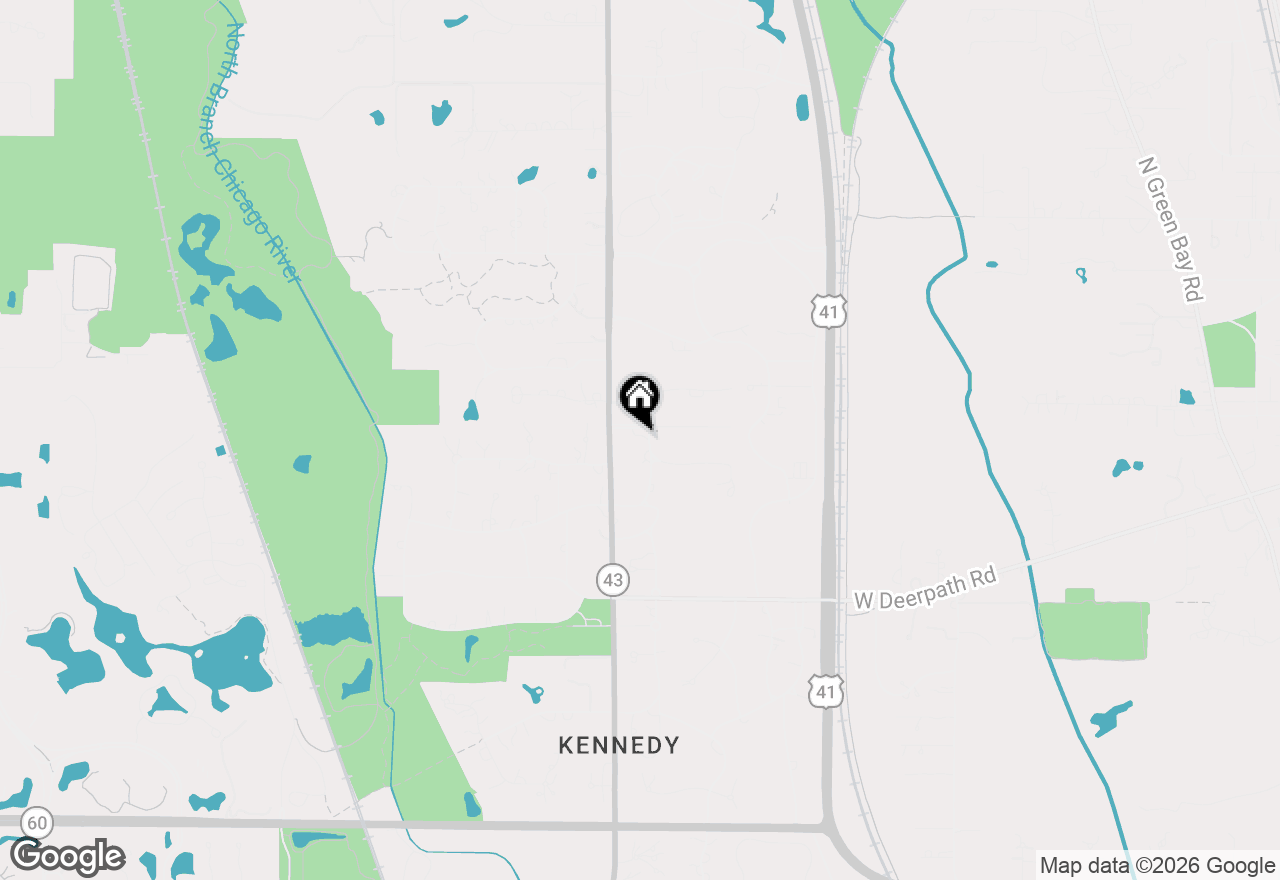Map of 965 Castlegate Court, Lake Forest, IL 60045