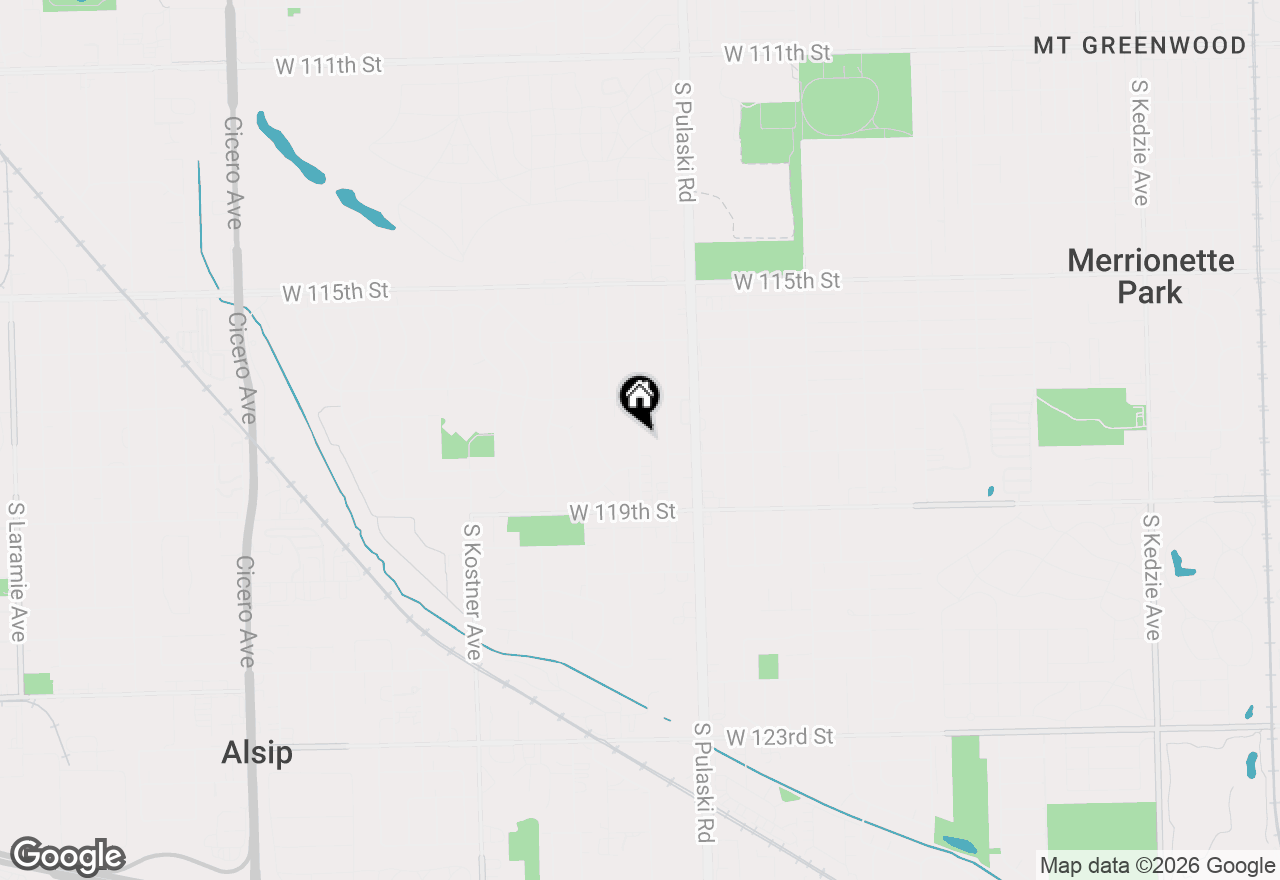 Map of 11749 S Karlov Avenue, Alsip, IL 60803