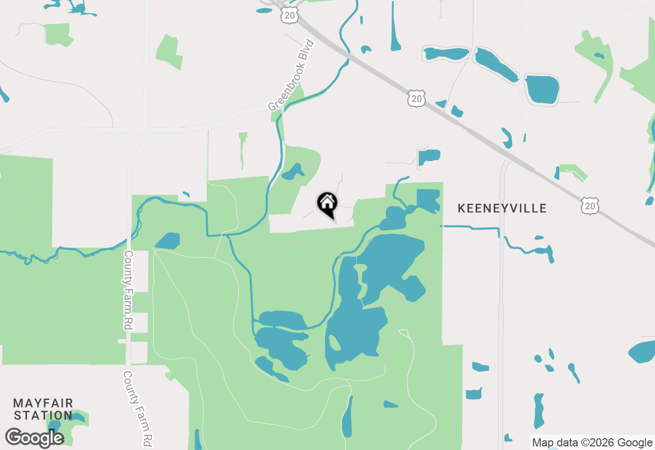 Map of 1272 Arlington Drive W, Hanover Park, IL 60133