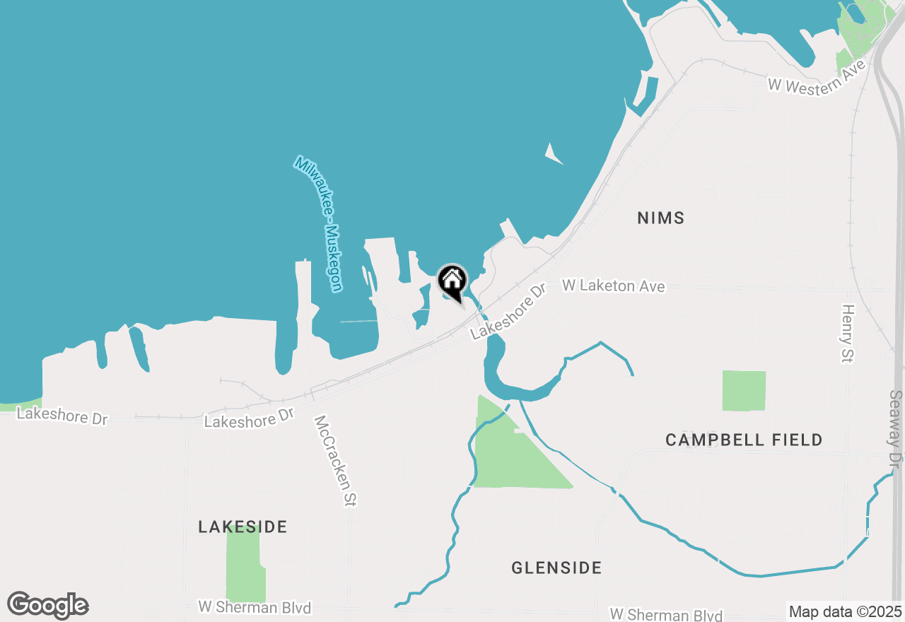 Map of 1794 Lakeshore Drive, Muskegon, MI 49441