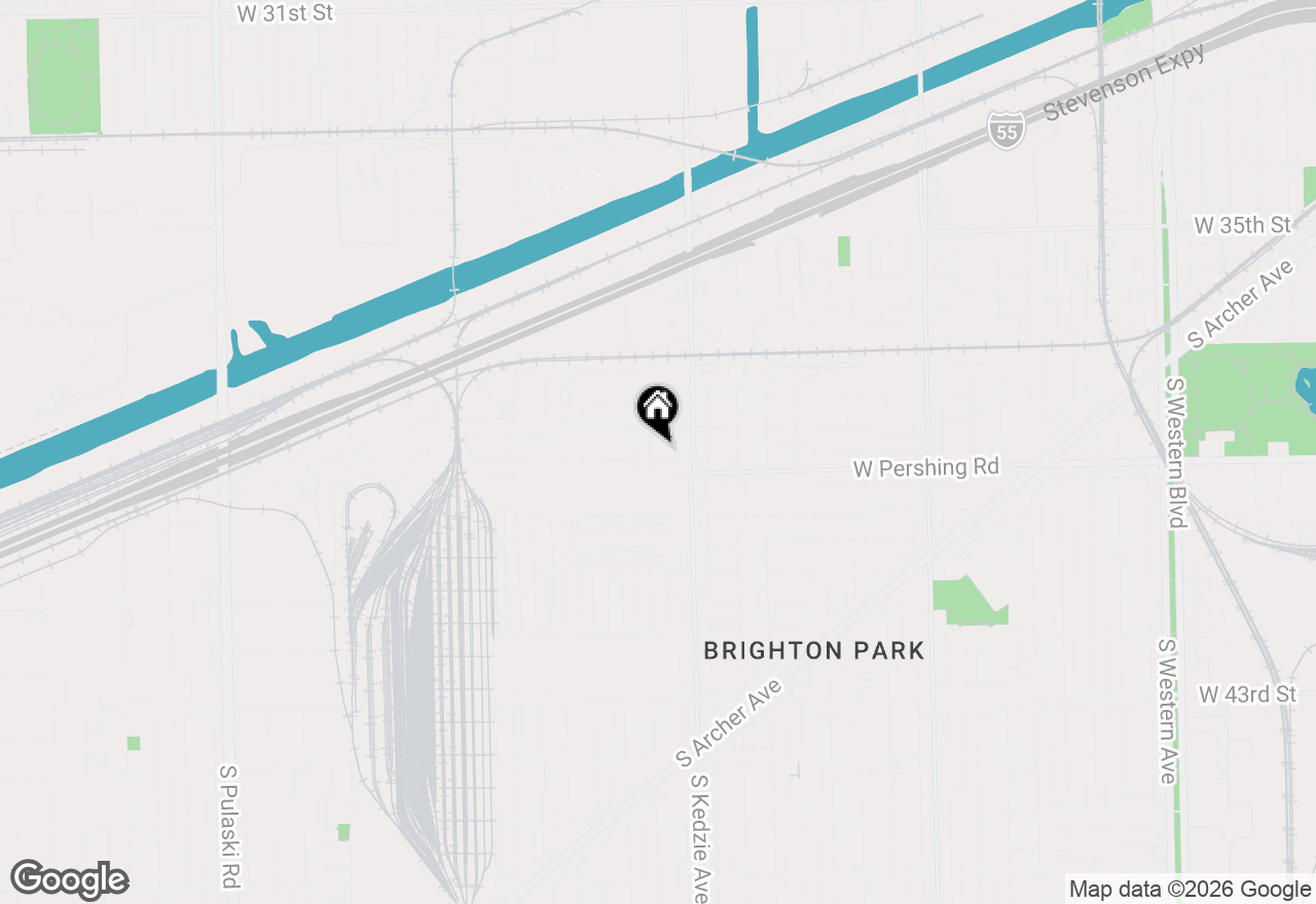 Map of 3237 W 38th Place, Chicago, IL 60632