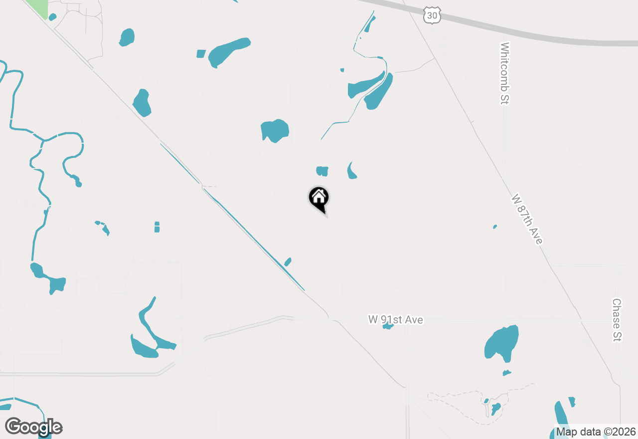 Map of 8735 Hanley Lane, Crown Point, IN 46307