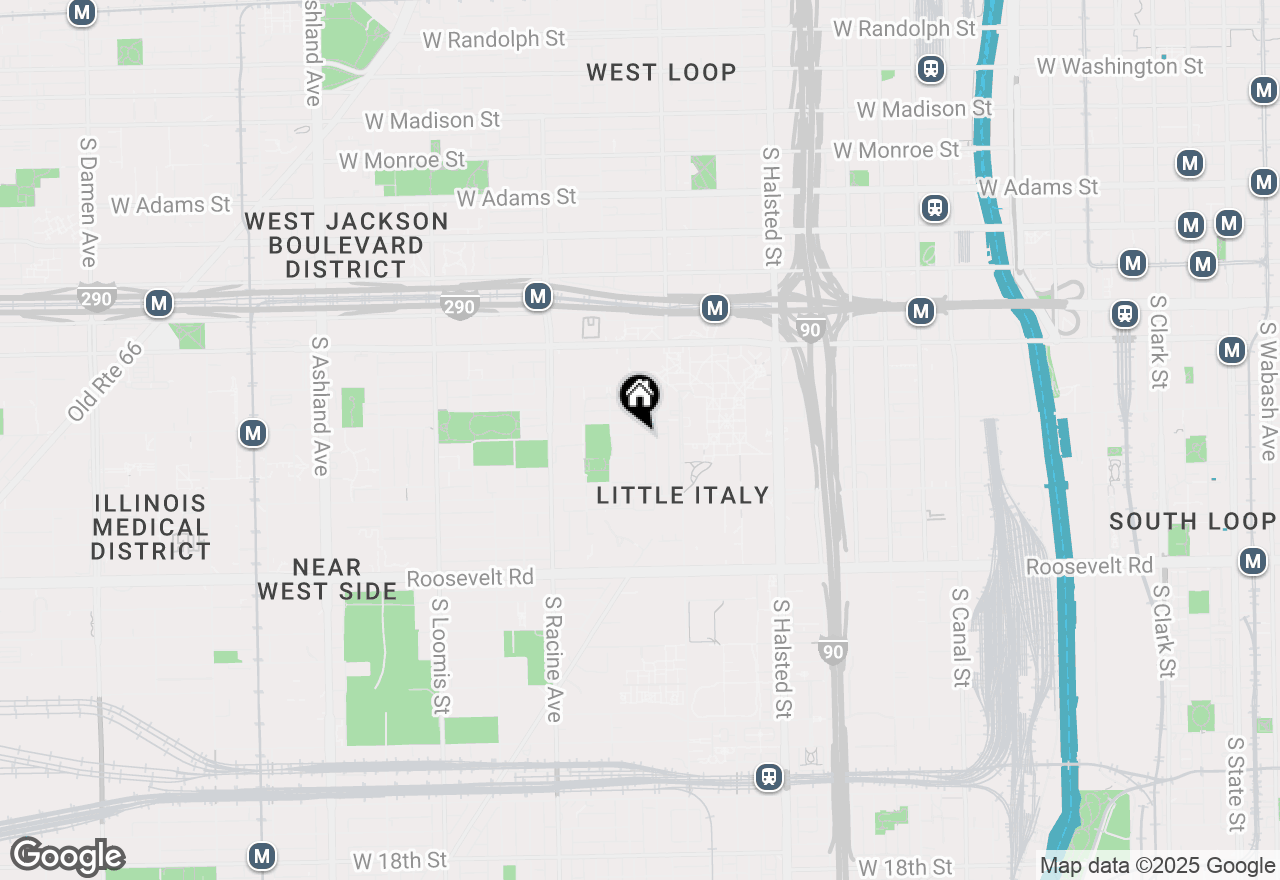 Map of 815 S Carpenter Street #1R, Chicago, IL 60607
