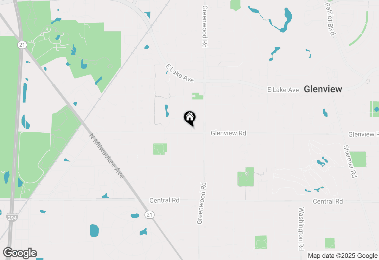 Map of 1002 Elmdale Road, Glenview, IL 60025