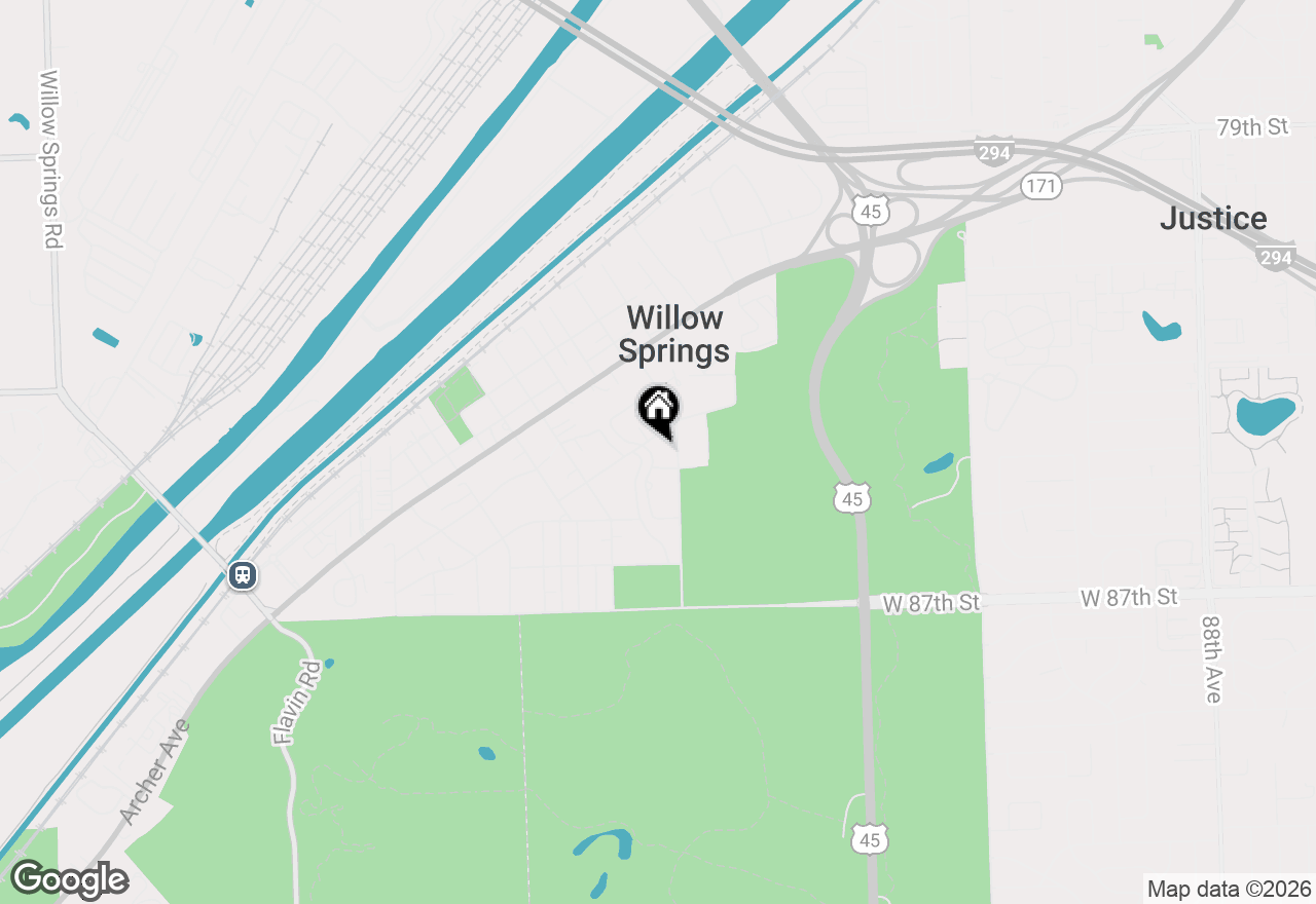 Map of 306 E Ravine Avenue, Willow Springs, IL 60480