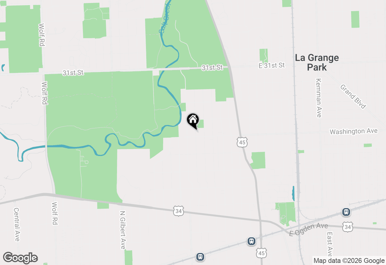 Map of 710 N Stone Avenue, La Grange Park, IL 60526