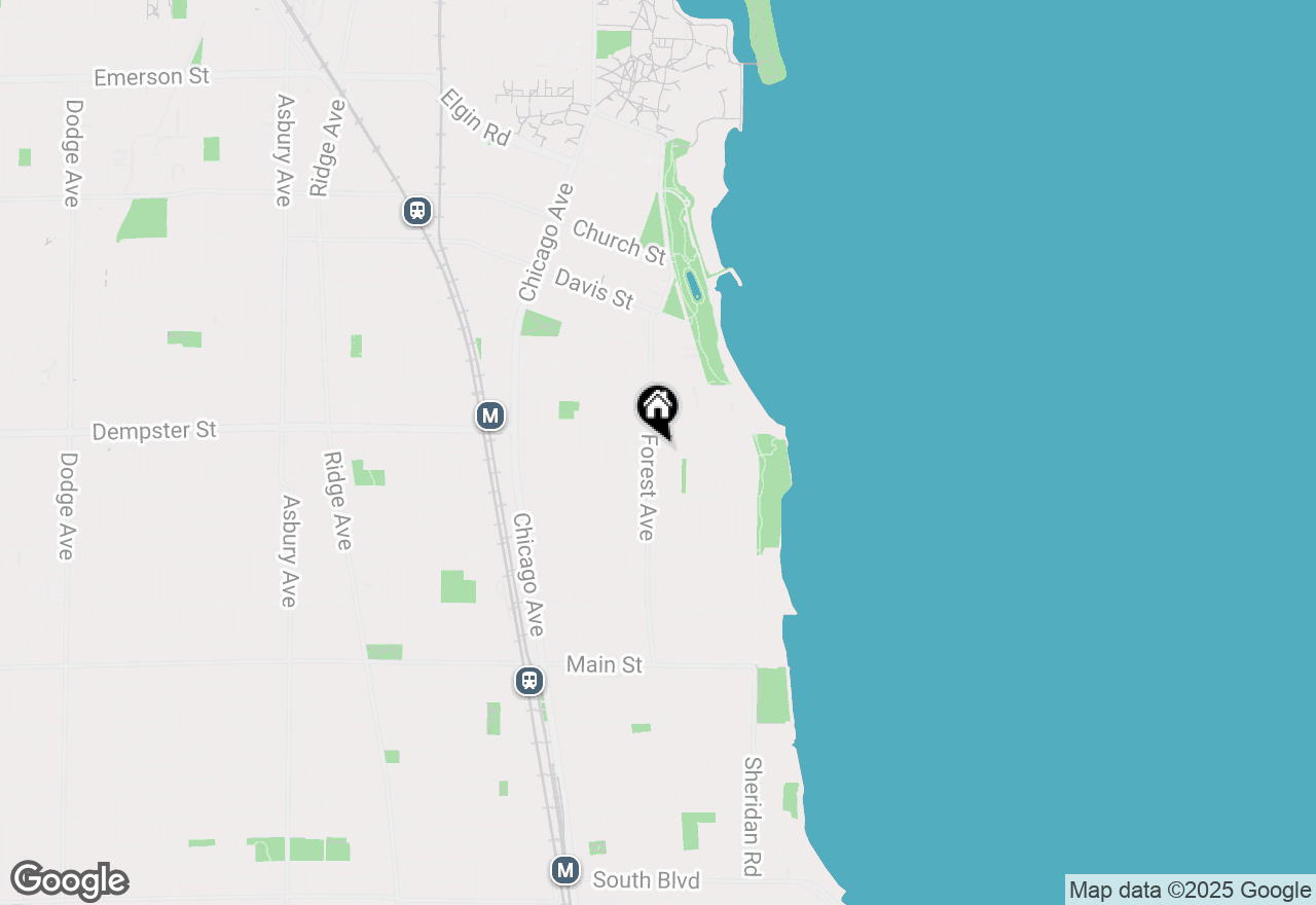 Map of 235 Burnham Place, Evanston, IL 60202