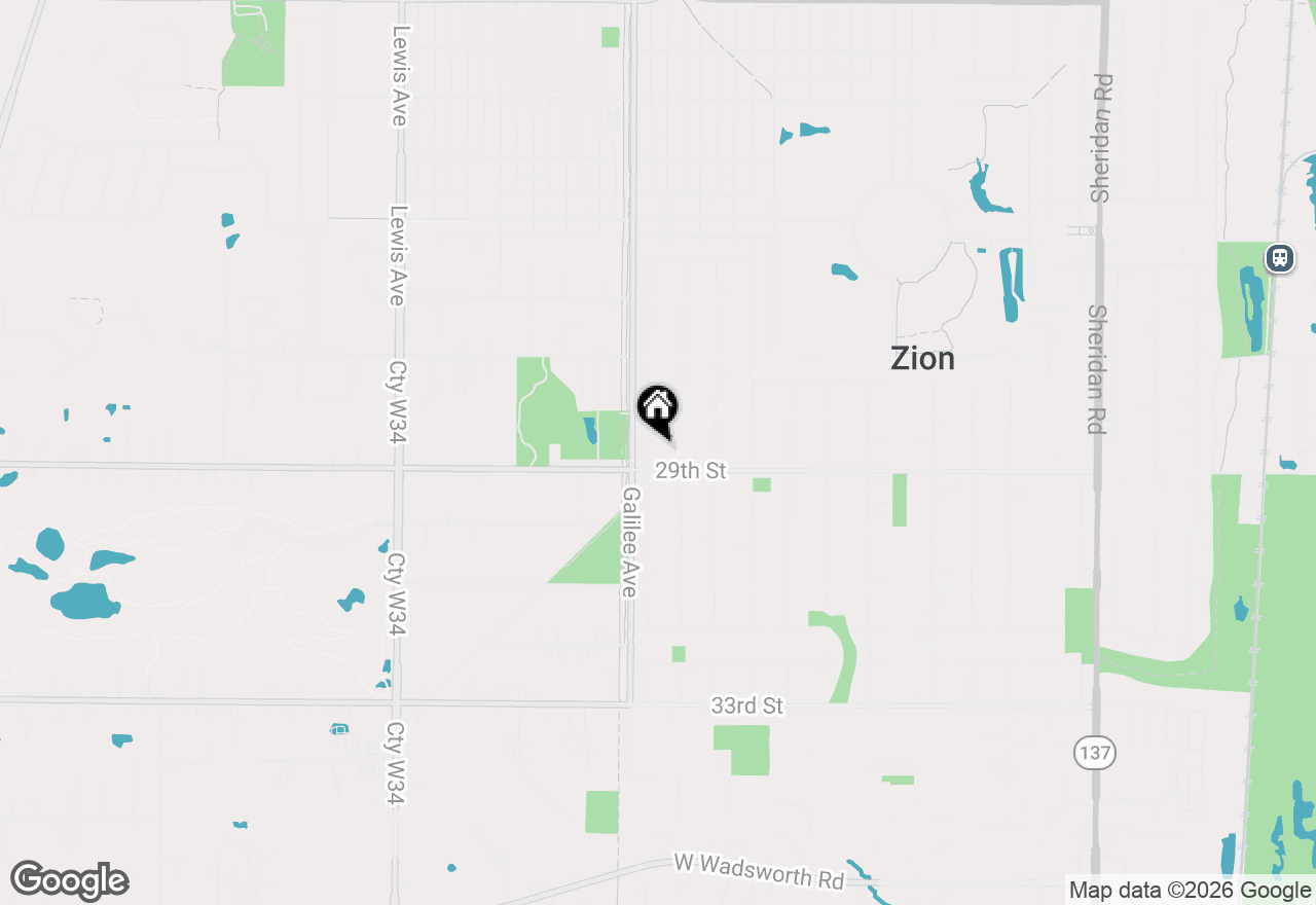 Map of 2814 Gilead, Zion, IL 60099