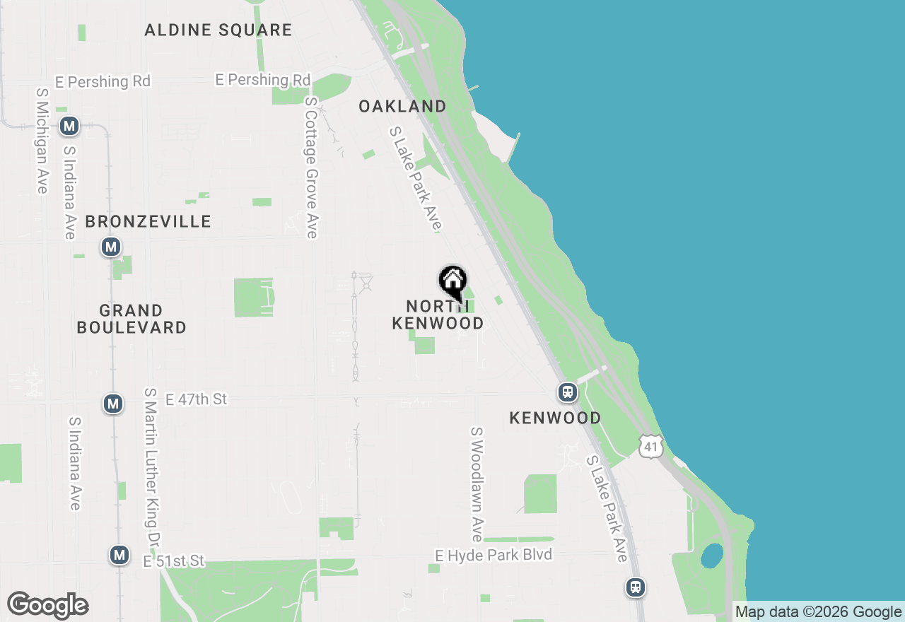 Map of 4452 S University Avenue #1S, Chicago, IL 60653