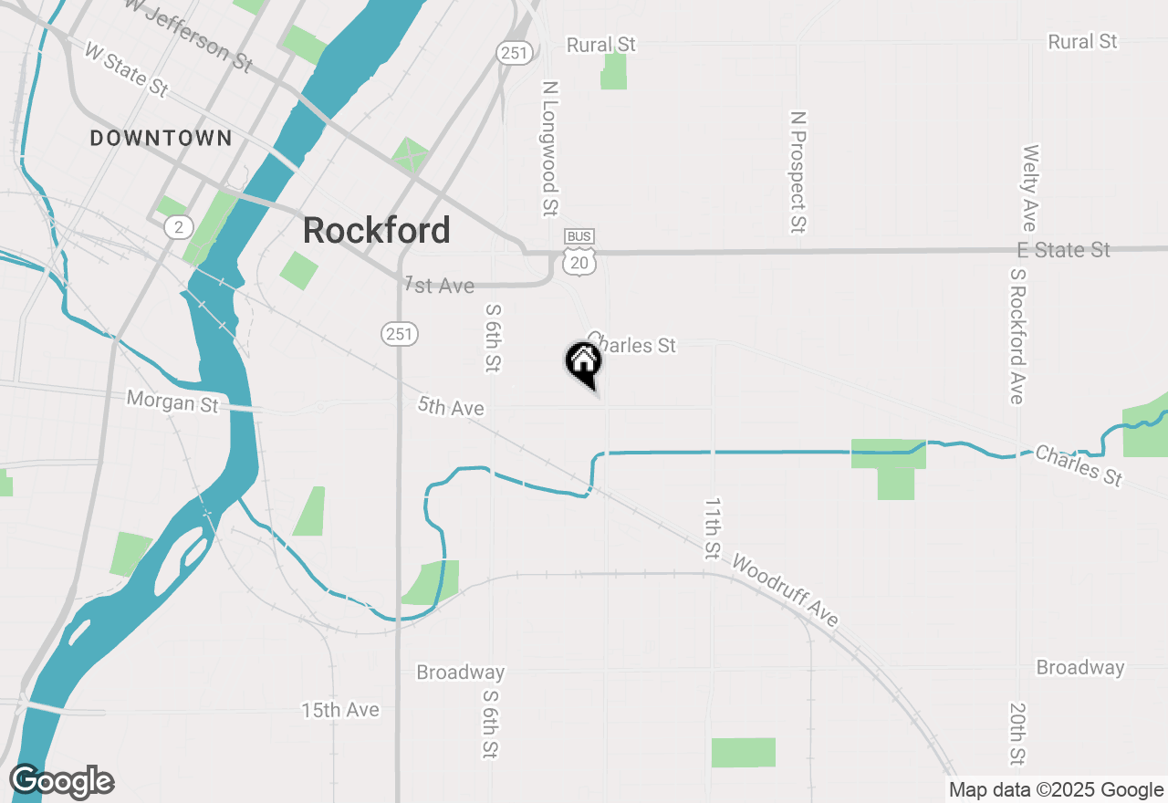 Map of 1220 5th Avenue, Rockford, IL 61104