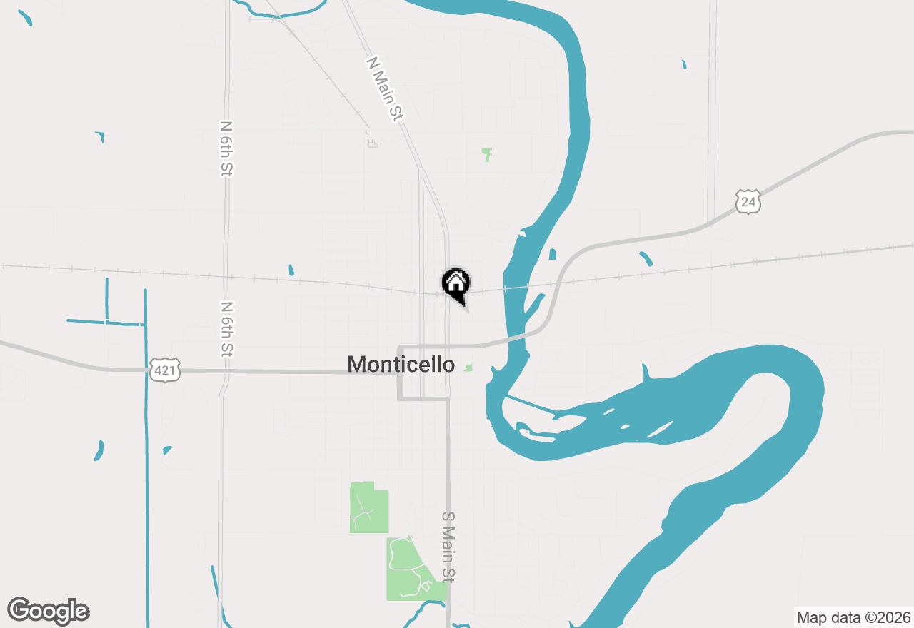 Map of 303 N Main Street, Monticello, IN 47960