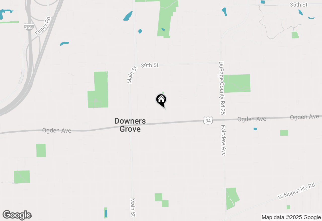 Map of 4216 Elm Street, Downers Grove, IL 60515