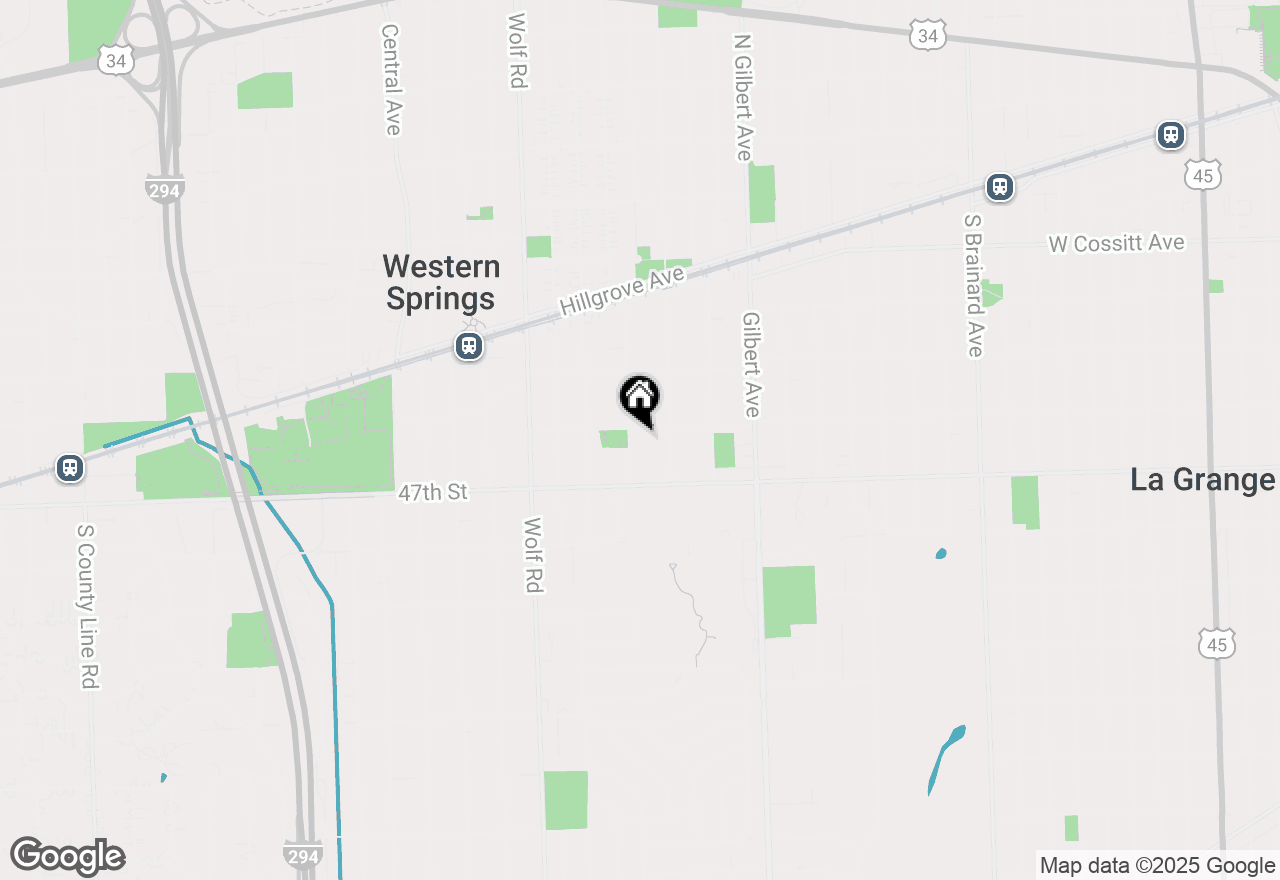 Map of (Address confidential), Western Springs, Illinois 60558